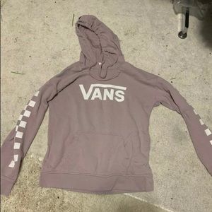 Purple vans hoodie, size small, unisex